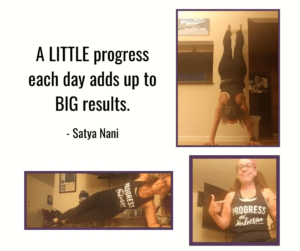 a little progress each day adds up to big results - Satya Nani