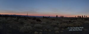 sunset photo taken east of Yosemite