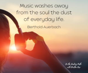 Music washes away from the soul the dust of everyday life quote